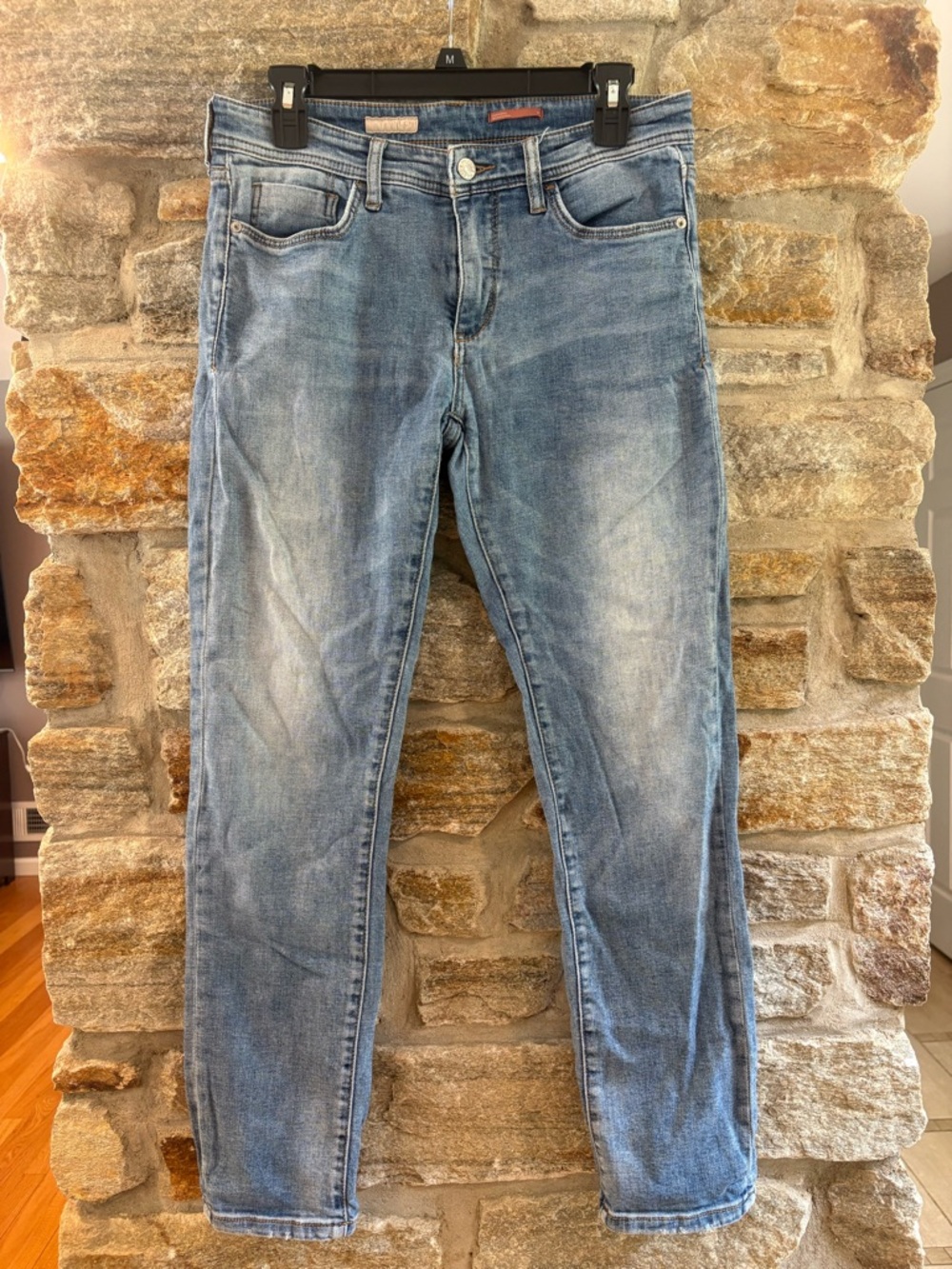 Pilcro Urban Outfitters Slim Boyfriend Distressed Jeans 27 waist size 4 low rise